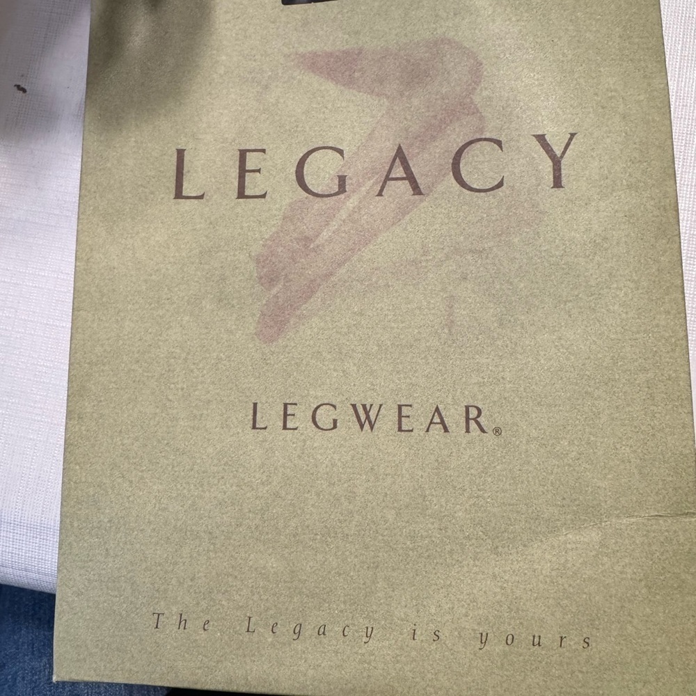 Vintage Legacy Body Shaper Navy Pantyhose Size B #A19744 Made In The Usa